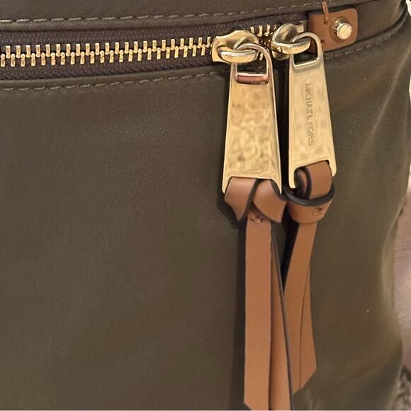 Michael Kors Olive Nylon Backpack - Picture 10 of 16